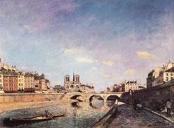 Johan-Barthold Jongkind The Seine and Notre-Dame de Paris china oil painting image